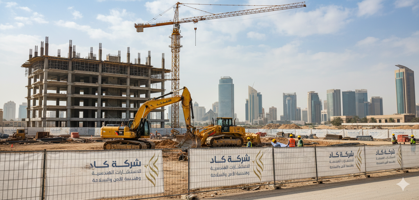 الإشراف الهندسي وإدارة الموقع